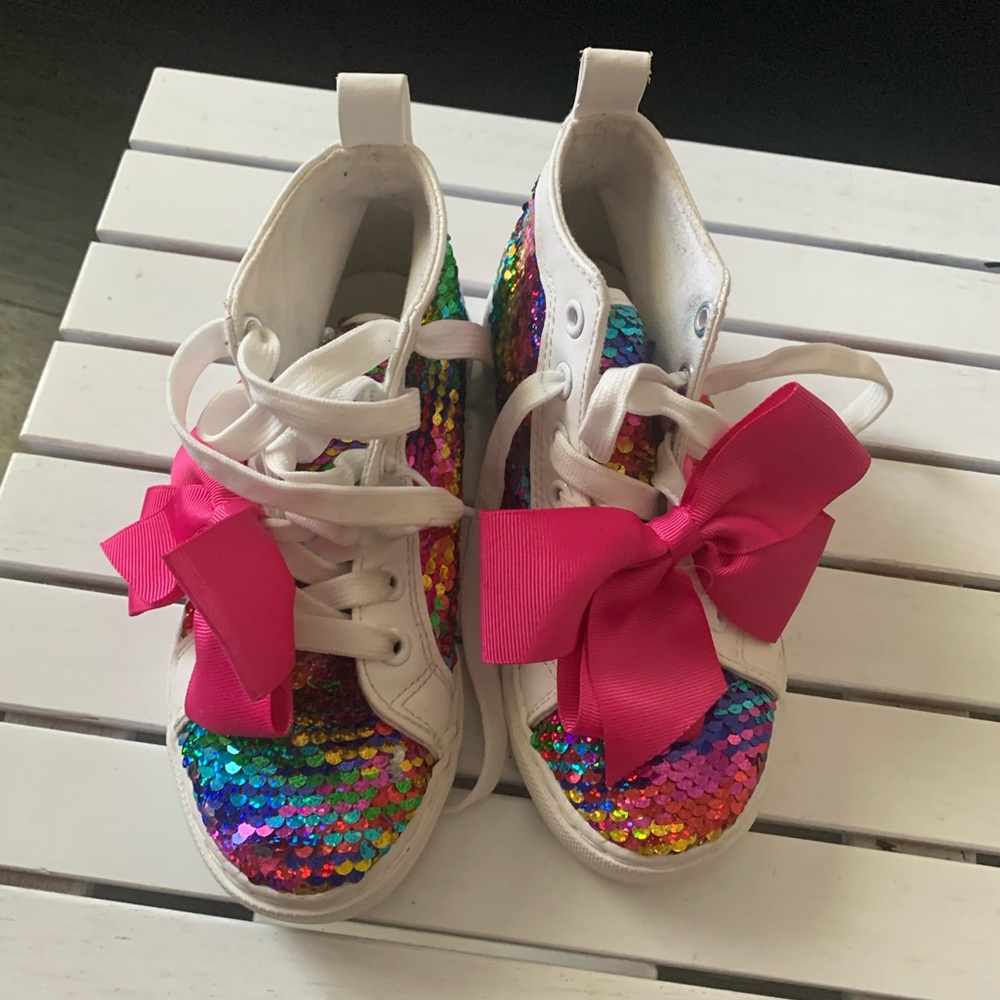 Jojo Siwa high top athletic shoes